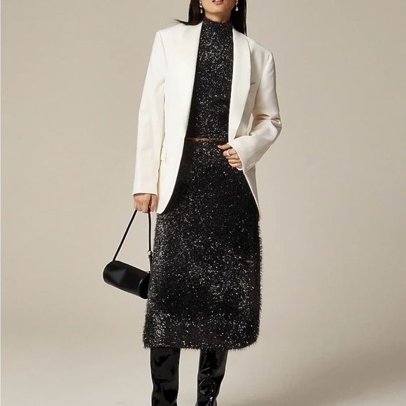 J. Crew Collection textured metallic A-line skirt XS - Picture 3 of 8